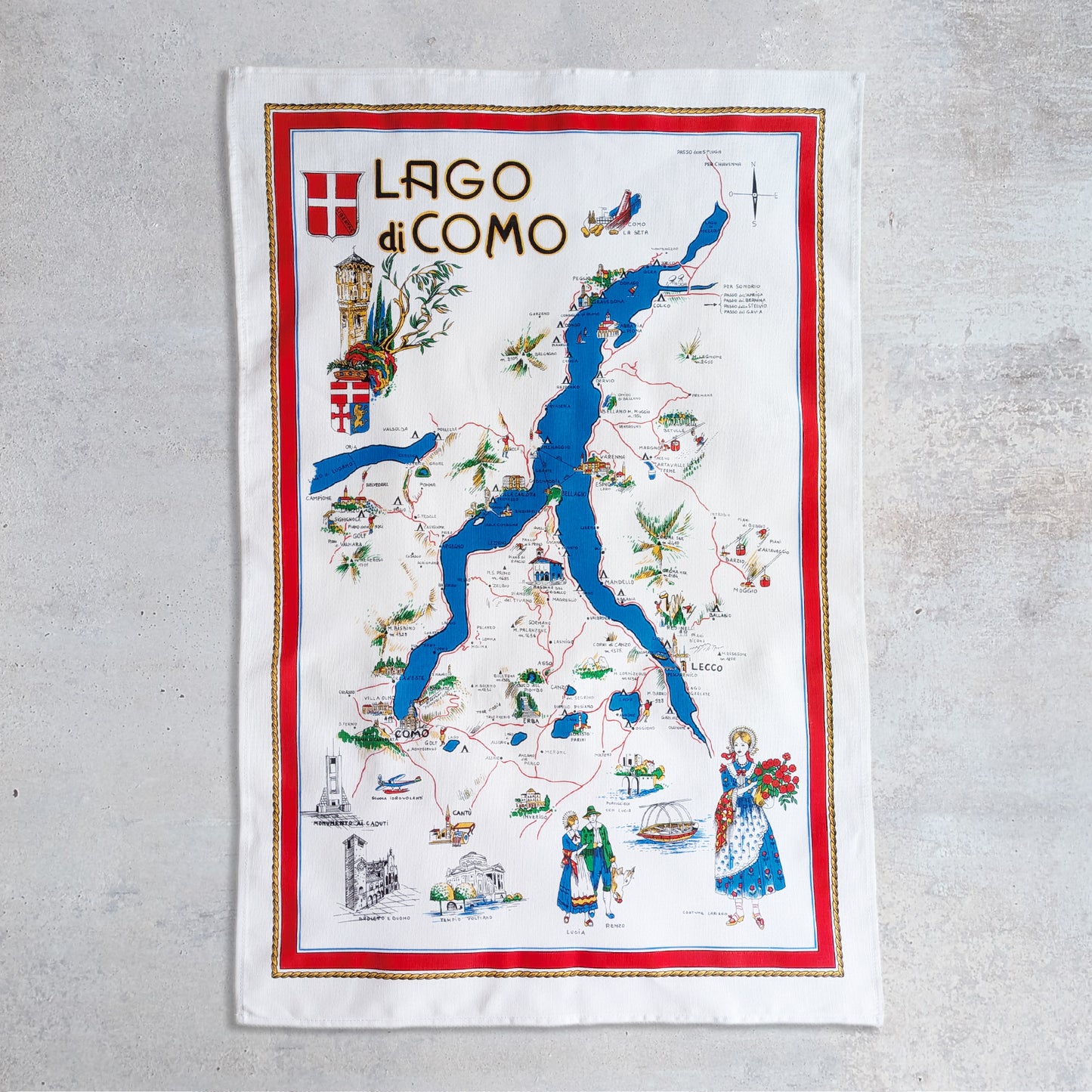 コモ湖 レイクコモ LAGO DI COMO｜タペストリー